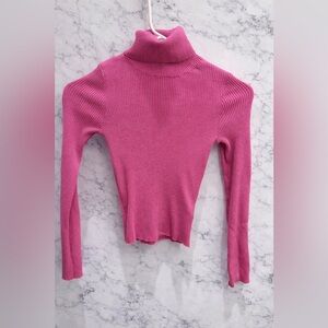 Hot Pink Turtleneck